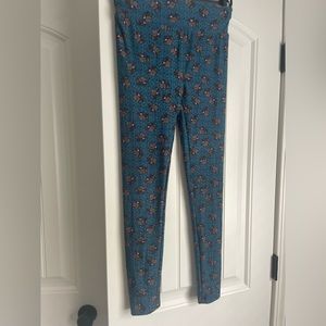 LuLaRoe blue camera leggings One size